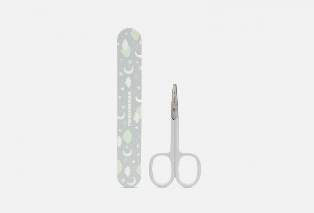 Ножницы и пилочка для детского маникюра TWEEZERMAN Baby Nail Scissors & File