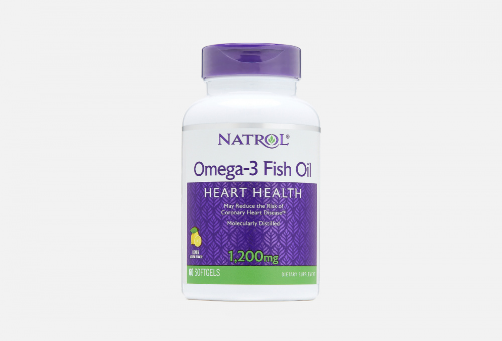 Омега 3 NATROL Omega-3 Fish Oil 1200 Мг В Капсулах 60 шт