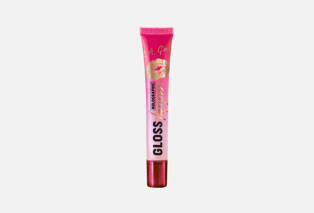 Голографический блеск для губ L.A. GIRL, цвет розовый