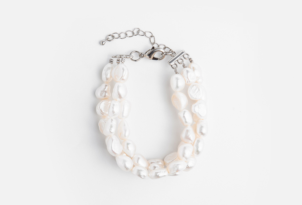 Тройной браслет ATTRIBUTE SHOP Triple Bracelet With Pearls 1 шт