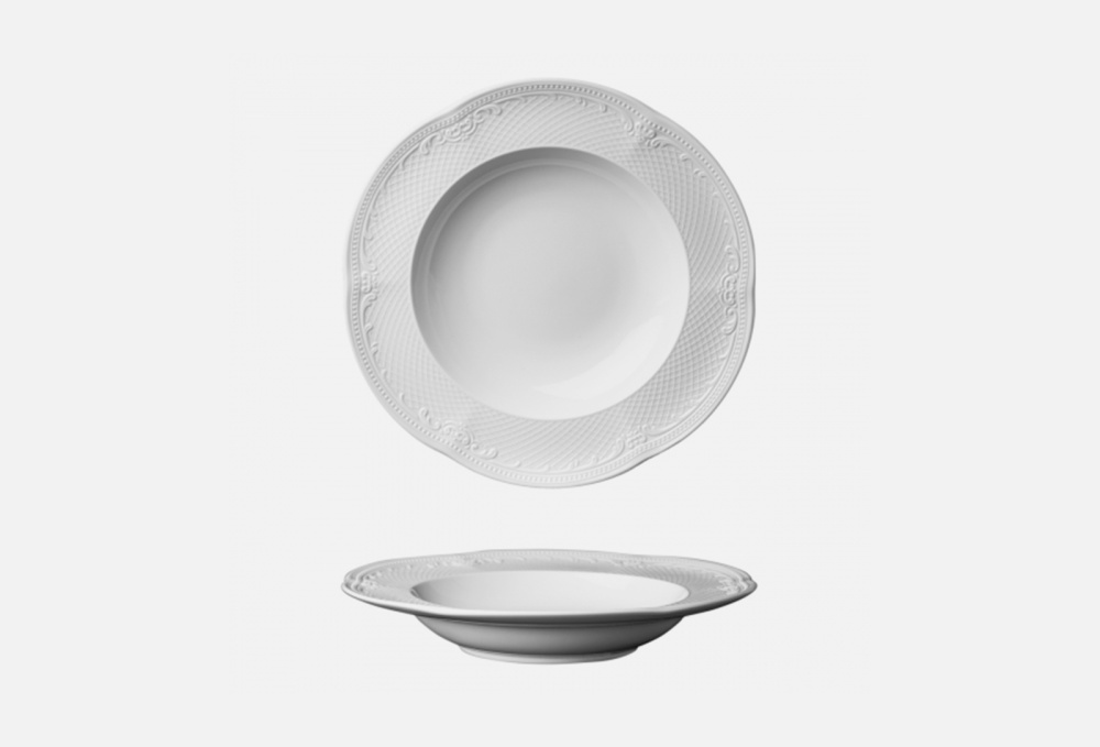 Тарелка глубокая PROFF CUISINE, цвет белый - фото 1