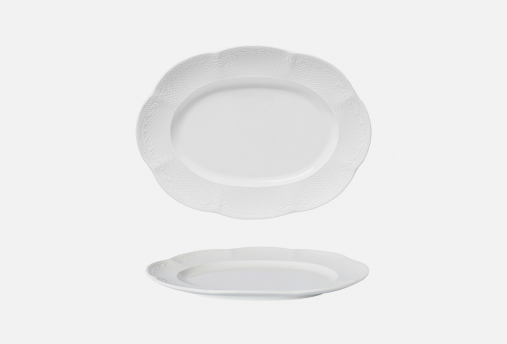 Блюдо овальное PROFF CUISINE, цвет белый - фото 1