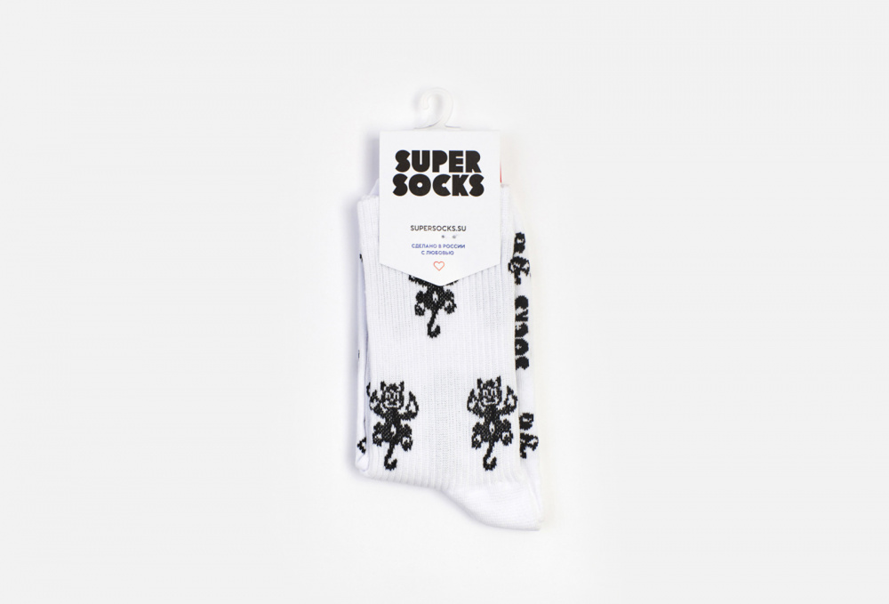 Носки SUPER SOCKS Черные Котики 35-40 размер