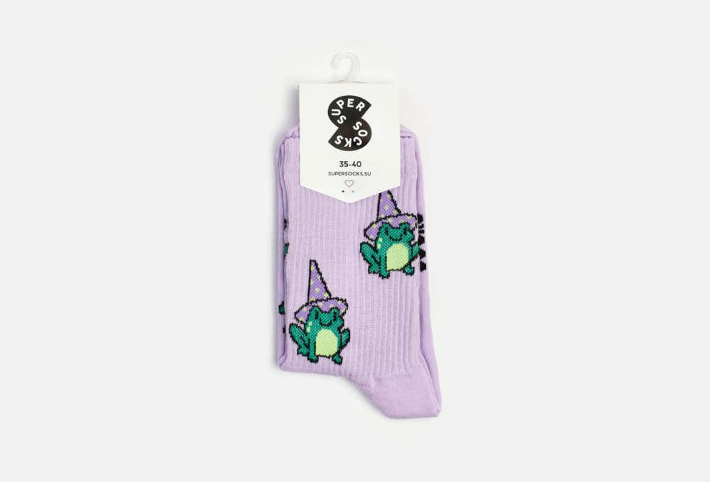 Носки SUPER SOCKS, цвет фиолетовый