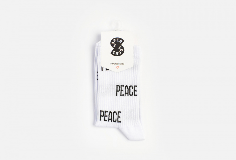 Носки SUPER SOCKS Peace 40-45 размер