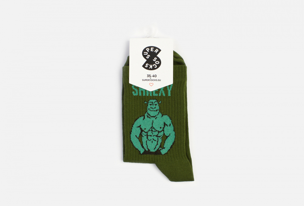 Носки SUPER SOCKS, цвет зеленый