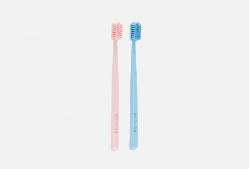 Набор зубных щеток REVYLINE Sm6000 Duo Розовая+голубая 2 шт