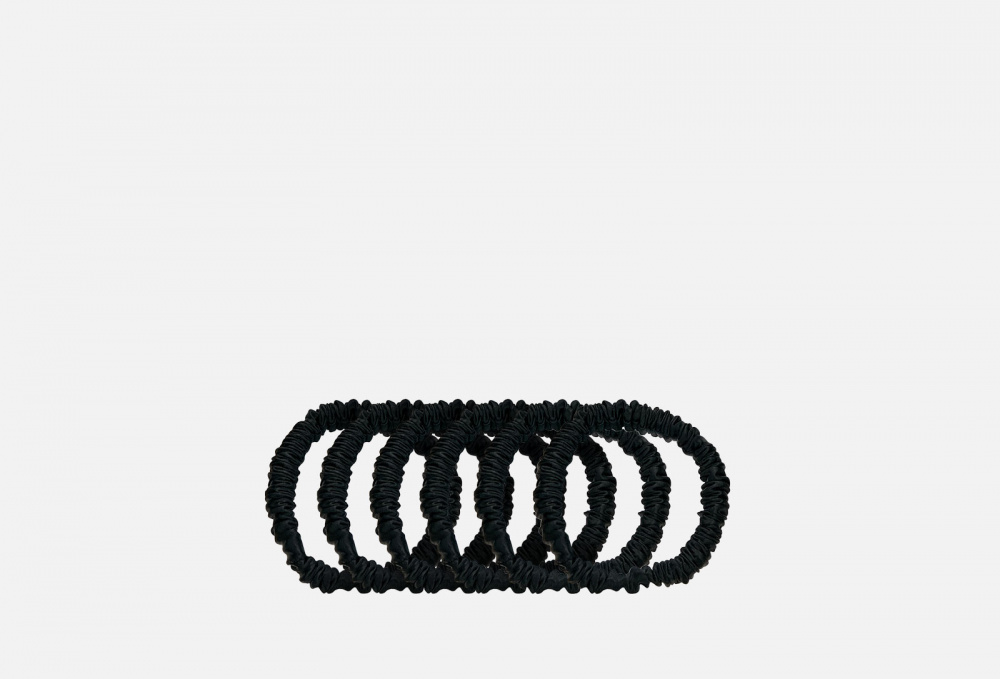 Набор шелковых резинок SILK LOVERS Mini: Черные 6 шт