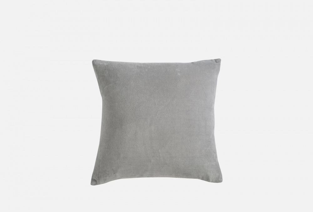 Подушка декоративная серого цвета, 45х45 см TKANO
