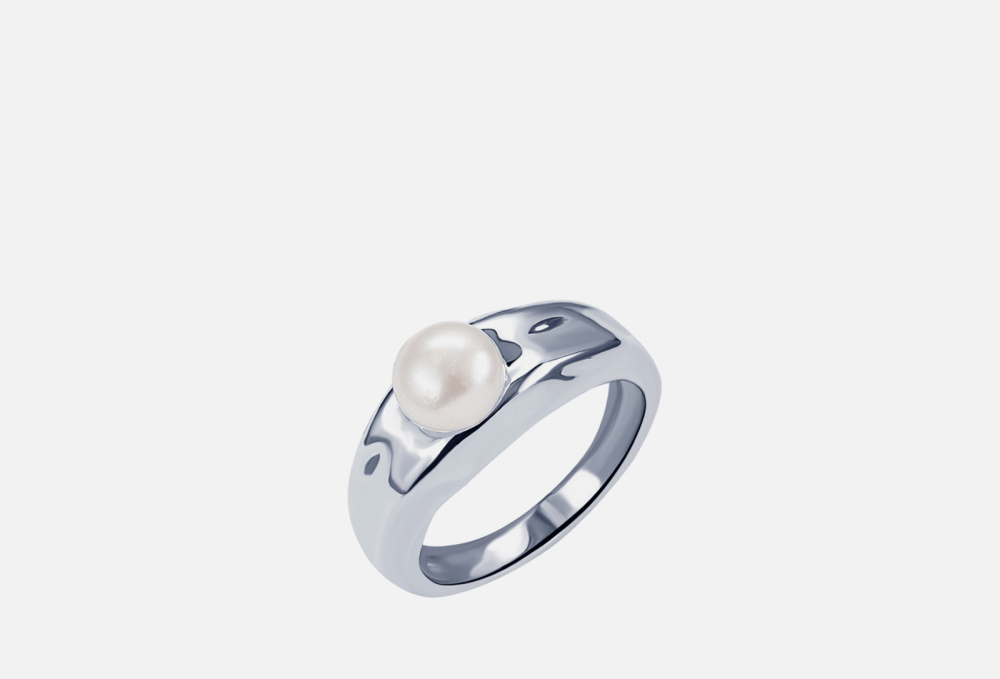 Кольцо серебряное MIE С Натуральным Жемчугом 19 размер 