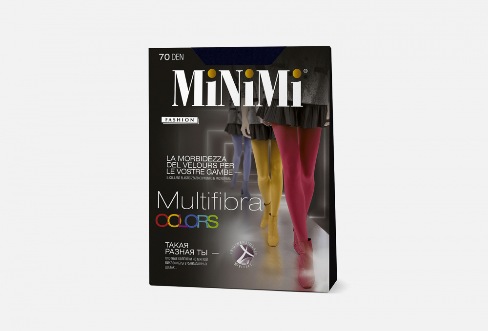 Колготки 70 den MINIMI Multifibra Colors Blu Scuro 5 размер