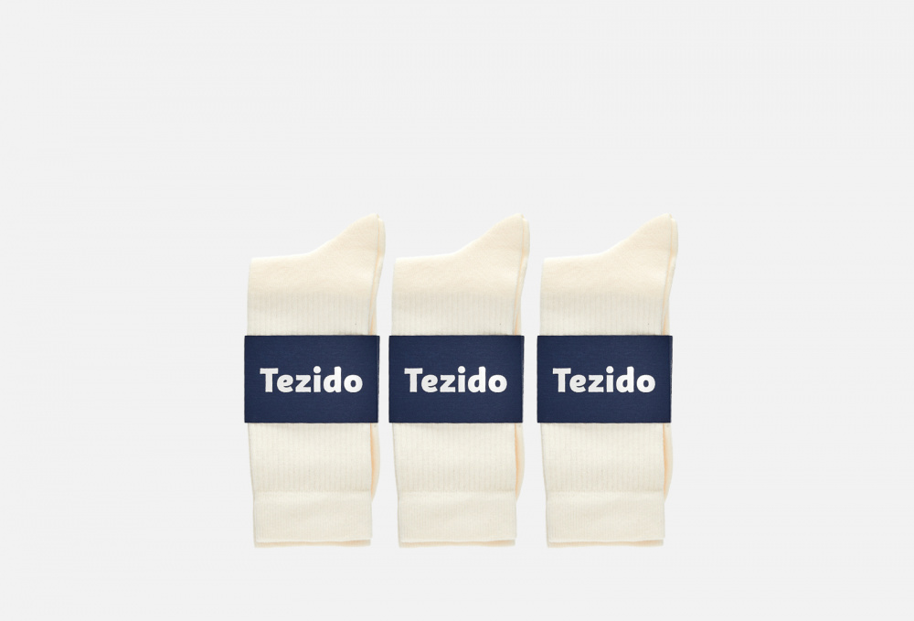 Набор носков TEZIDO Street 3 Пары Бежевые 41-46 размер