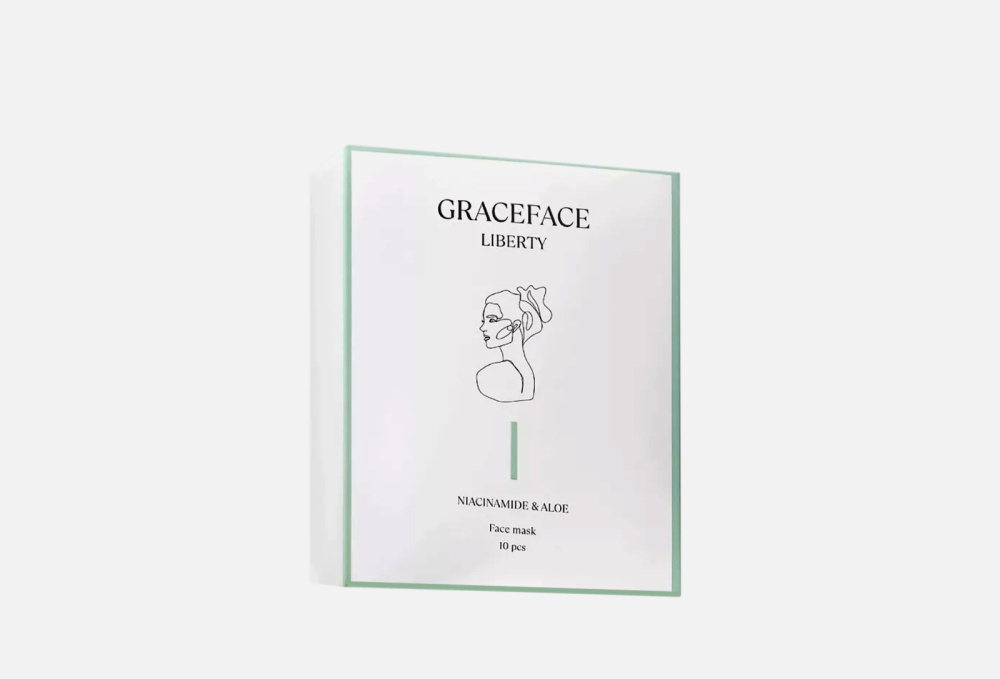 Набор увлажняющих тканевых масок для лица GRACE FACE - фото 1