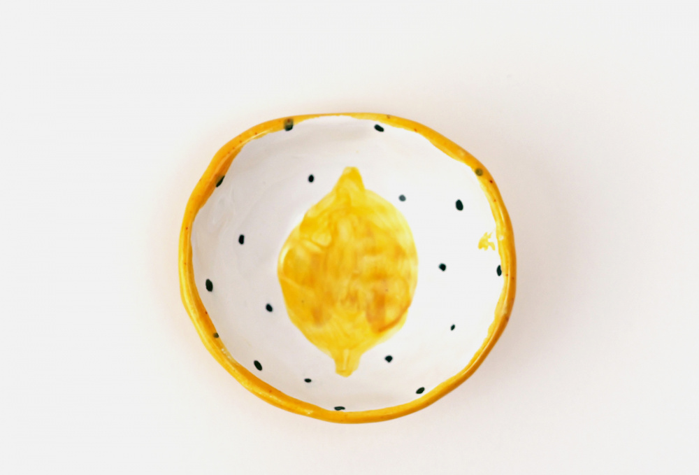 Керамический соусник ODARYADARYA Лимон, 8 См 1 шт
