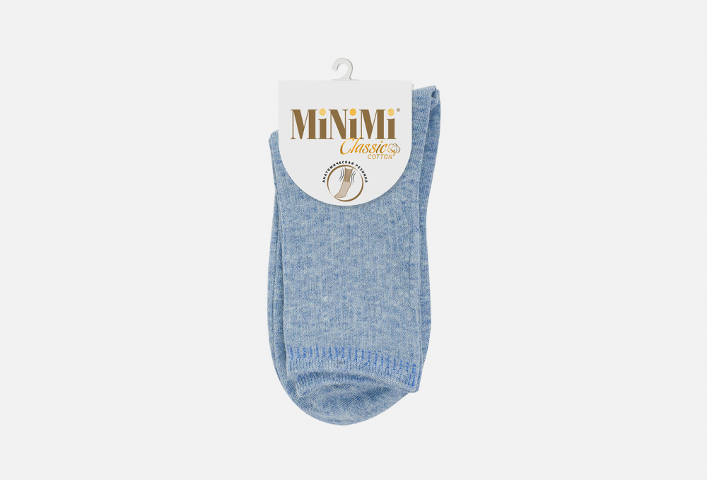 Носки MINIMI Cotone Меланж Синие 35-38 размер