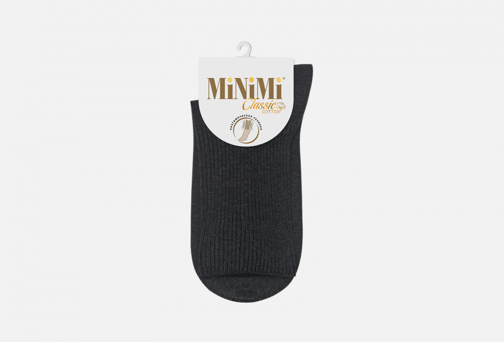 Носки MINIMI Cotone Меланж Черные 35-38 размер