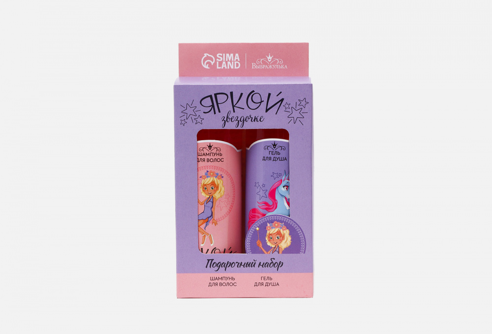 Набор для девочки: Шампунь +  гель для душа с ароматом клубники