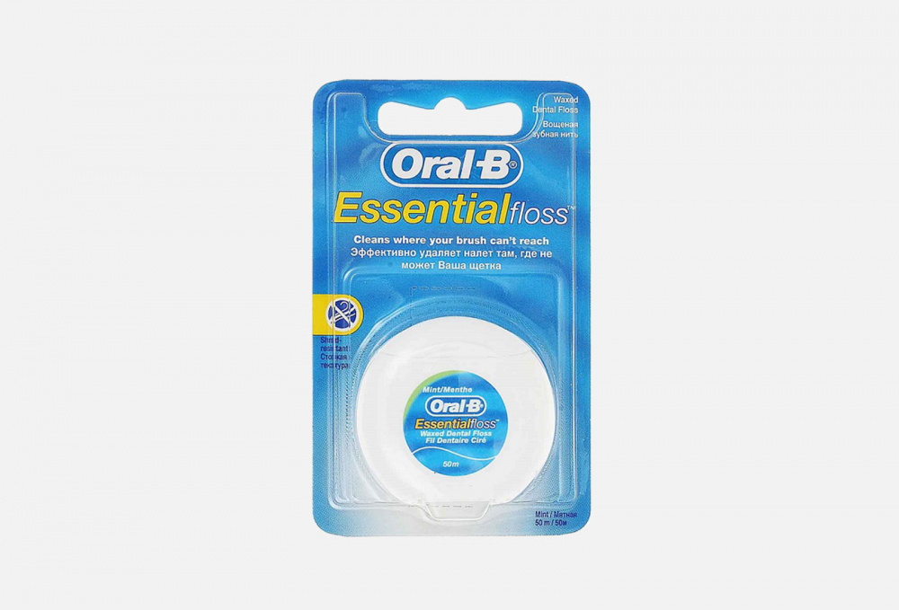 Мятная Зубная нить 50м ORAL-B Essential Floss Mint 1 шт