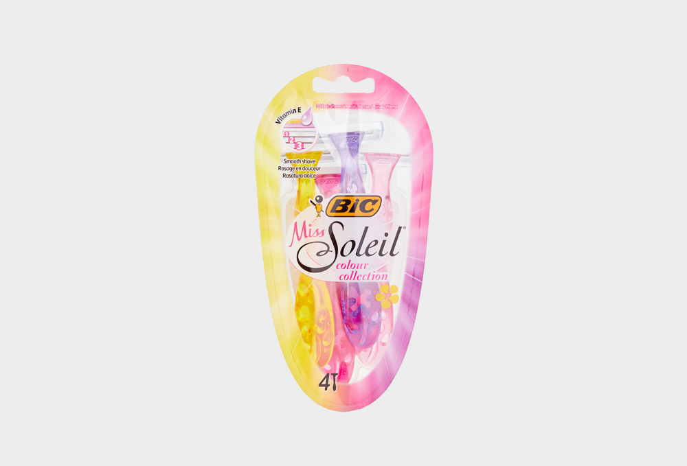 Женская одноразовая 3-лезвийная бритва BIC Miss Soleil Colour Collection 1 мл