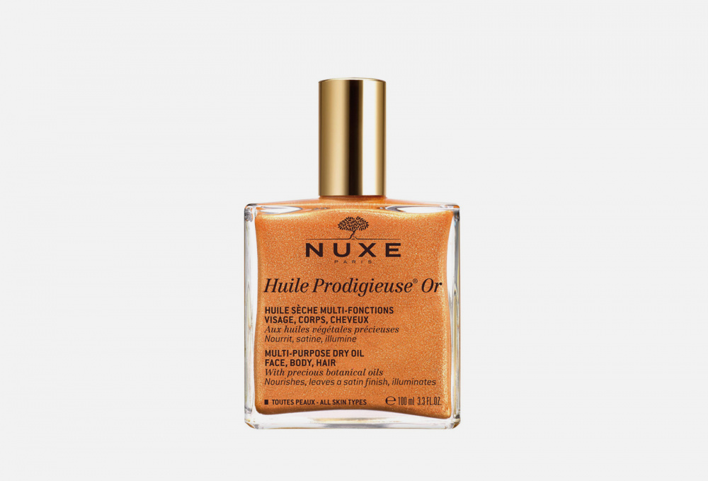 Мерцающее сухое масло для лица, тела и волос NUXE - фото 1