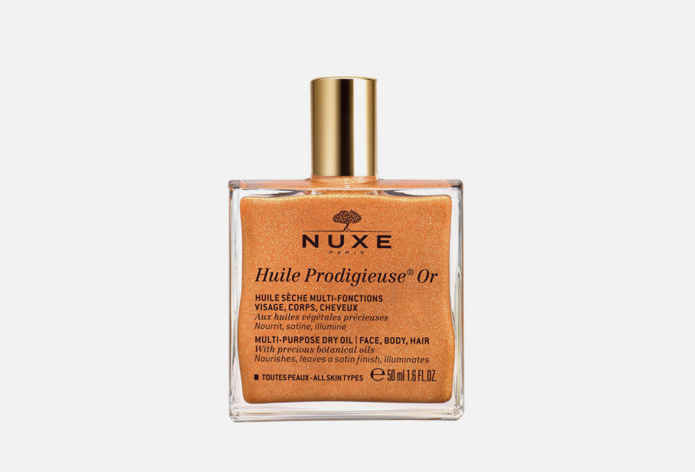 Мерцающее сухое масло для лица, тела и волос NUXE - фото 1