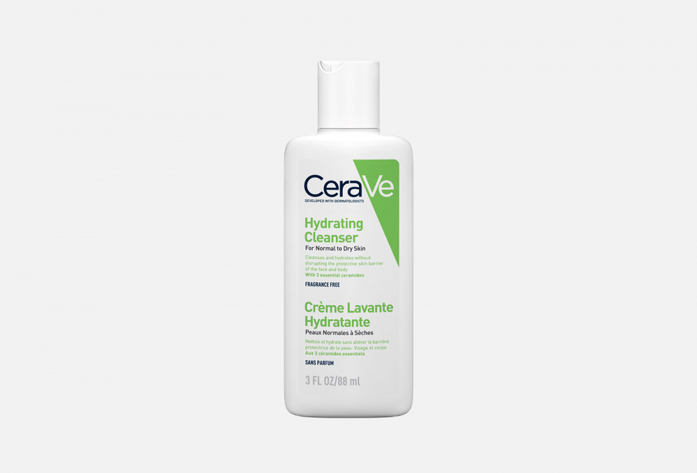 Увлажняющий очищающий крем-гель для нормальной и сухой кожи лица и тела CERAVE - фото 1