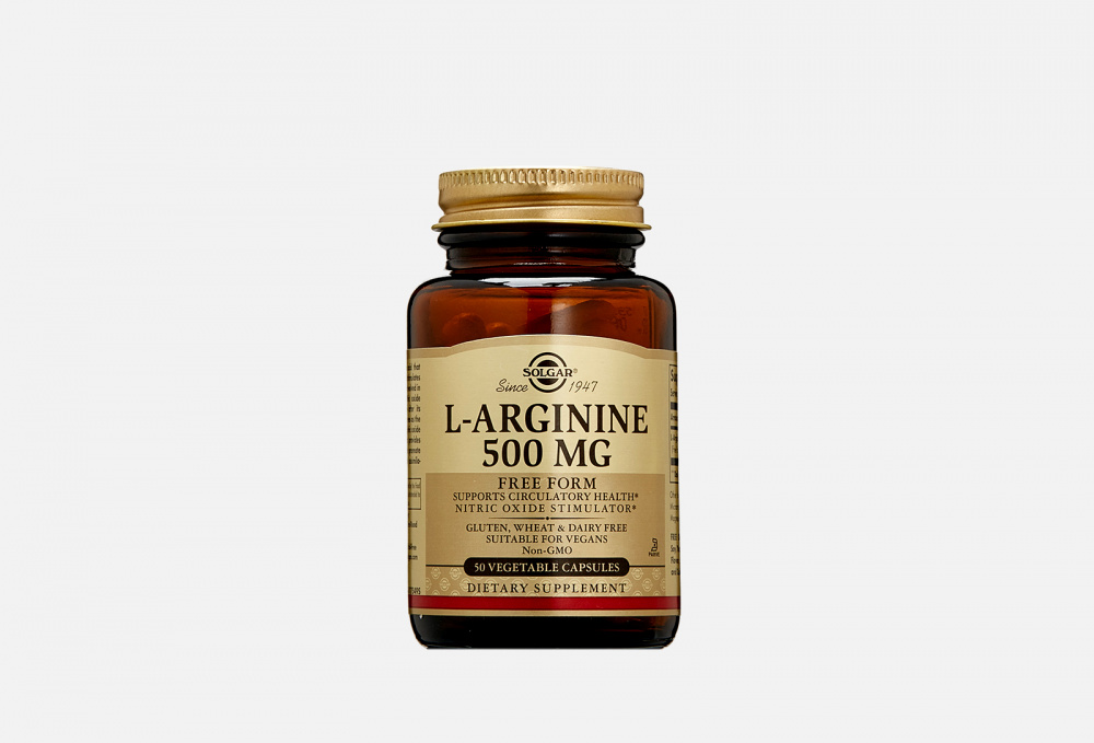 БИОЛОГИЧЕСКИ АКТИВНАЯ ДОБАВКА SOLGAR L-arginine 500 Mg 50 шт
