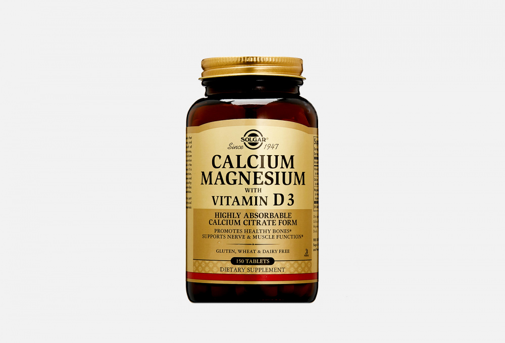Биологически активная добавка в таблетках Кальций -Магний с витамином d3 SOLGAR