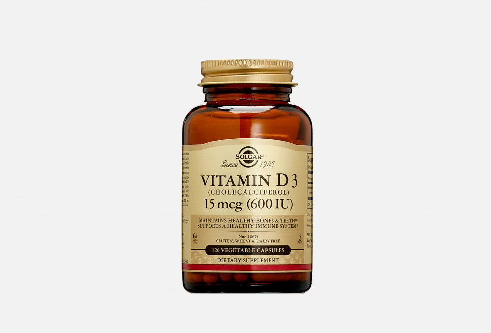 Витамин D3 SOLGAR Vitamin D3 600 Ме 120 шт