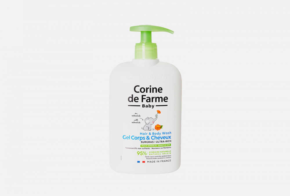 Купить Детский очищающий гель для тела и волос, CORINE DE FARME