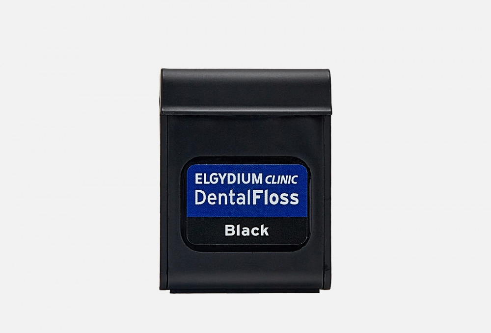 Зубная нить ELGYDIUM Pierre Fabre Elgydium Clinic Dentalfloss Black 50м 1 шт