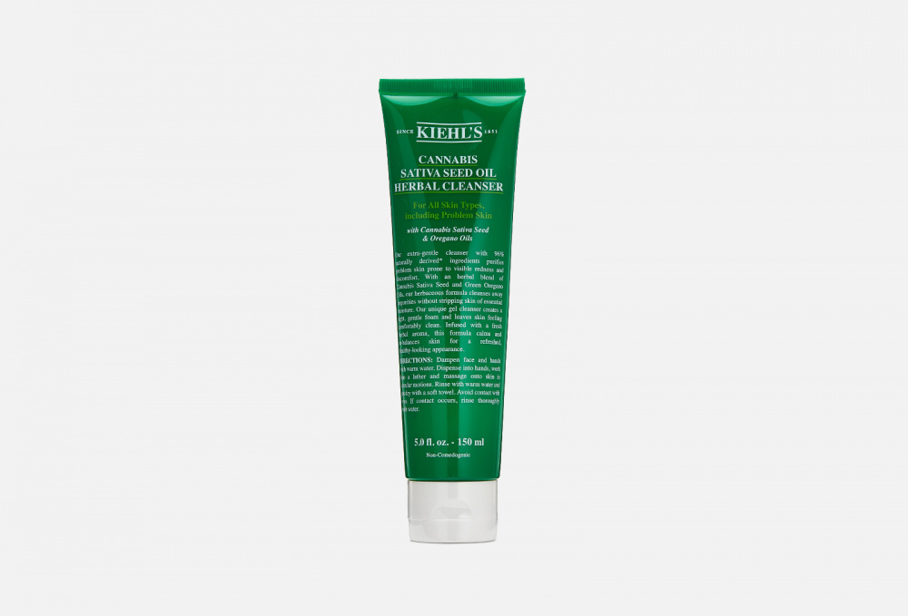 Очищающий гель для лица с маслом семян конопли и зеленого орегано для всех типов кожи KIEHL'S
