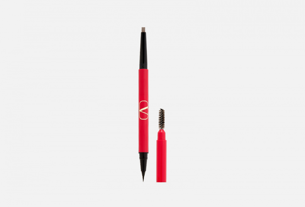 Средство для бровей 3в1: лайнер, карандаш и расчёска VALENTINO, цвет коричневый - фото 1