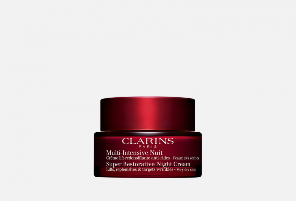 Восстанавливающий ночной крем с эффектом лифтинга для сухой кожи Multi-Intensive CLARINS Super Restorative Night Cream For Very Dry Skin 50 мл