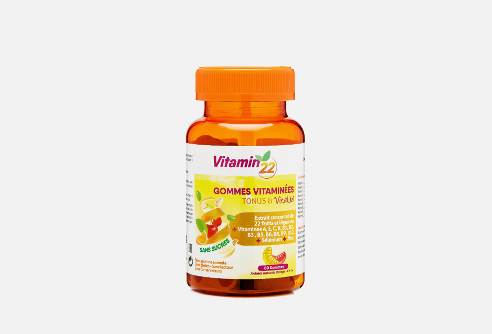 Мультивитаминный комплекс INELDEA SANTE NATURELLE Vitamin'22 Gommes Vitaminees В Жевательных Пастилках 60 шт