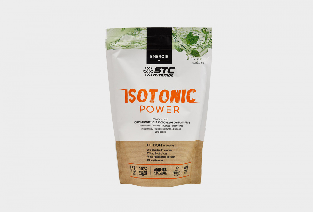 Смесь для приготовления энергетического тонизирующего напитка со вкусом мяты STC Isotonic Power 525 гр