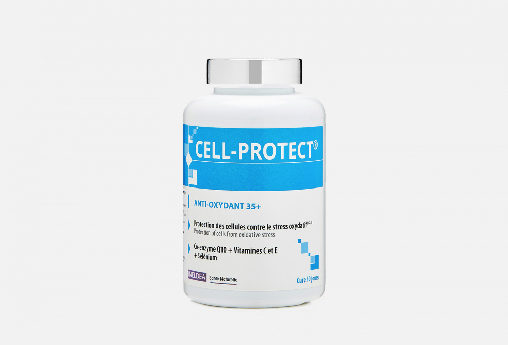 БАД для поддержки сердечно-сосудистой системы INELDEA SANTE NATURELLE Cell-protect Коэнзим Q10, Селен, Витамины С, Е 90 шт