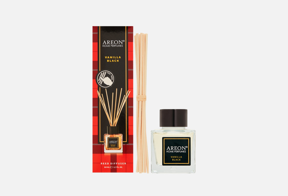 Аромадиффузор AREON Home Perfume Sticks Tartan Vanilla Black 50 мл