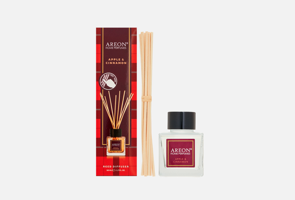 Аромадиффузор AREON Home Perfume Sticks Tartan , Apple & Cinnamon 50 мл