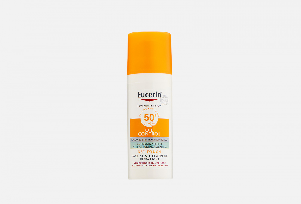Солнцезащитный гель-крем для проблемной кожи лица SPF 50+ EUCERIN
