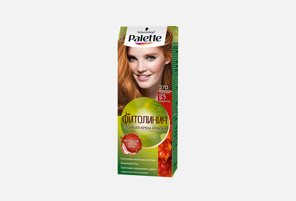 Стойкая крем-краска для волос PALETTE Naturia 1 шт