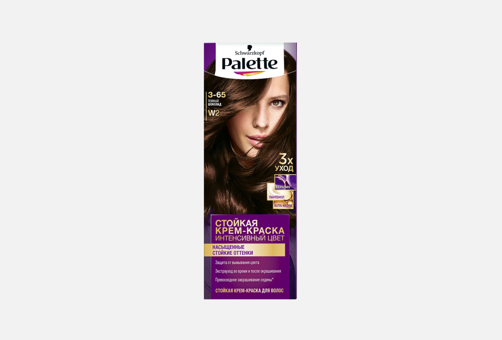 Стойкая крем-краска для волос PALETTE, цвет коричневый