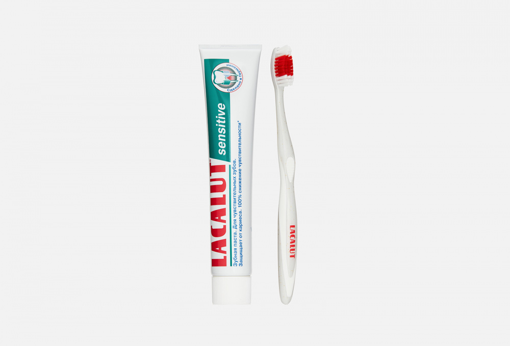 Набор: зубная паста + зубная щетка LACALUT - фото 1
