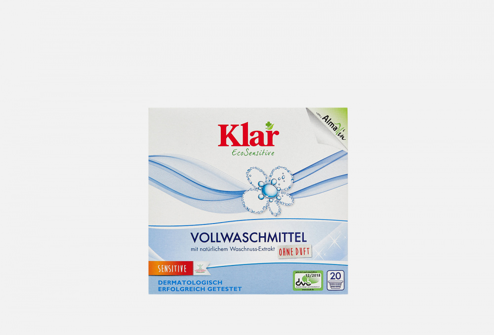 Стиральный порошок на мыльном орехе для белого и прочноокрашенного белья гипоаллергенный ЭКО KLAR - фото 1