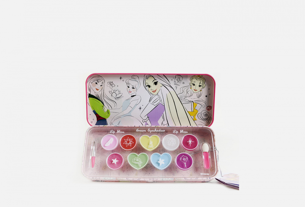 Игровой набор детской декоративной косметики для лица в пенале MARKWINS Princess 1 шт