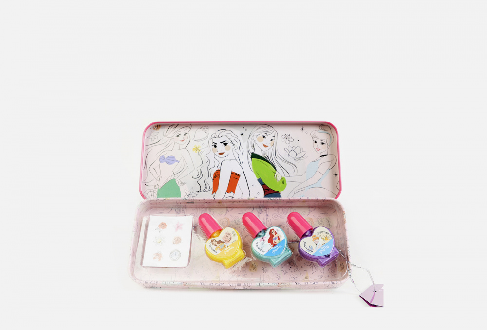 Игровой набор детской декоративной косметики для ногтей в пенале MARKWINS Princess 15 мл