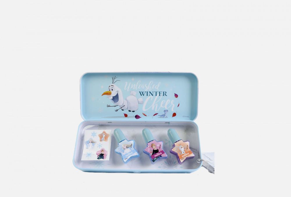 Игровой набор детской декоративной косметики для ногтей в пенале, мини MARKWINS Frozen 1 шт