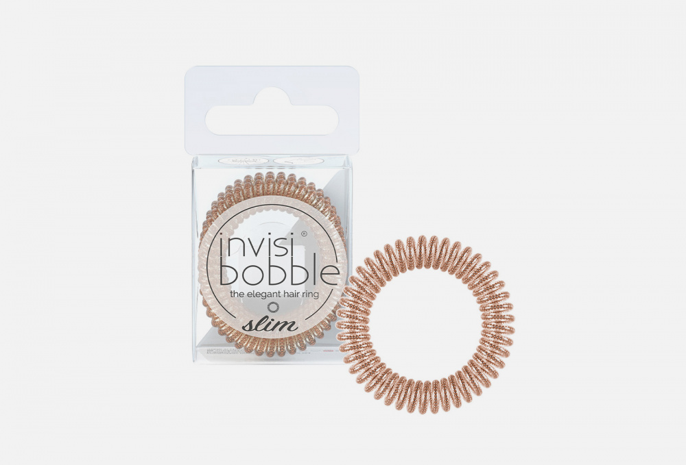 Резинка-браслет для волос INVISIBOBBLE Slim Of Bronze And Beads 3 шт