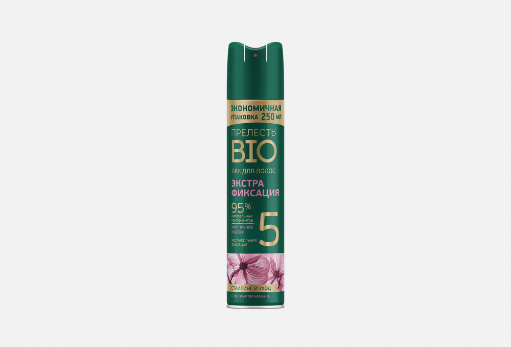 Лак для волос экстра сильной фиксации ПРЕЛЕСТЬ PROFESSIONAL INVISIWEAR Charm-bio With Bamboo Extract 250 мл