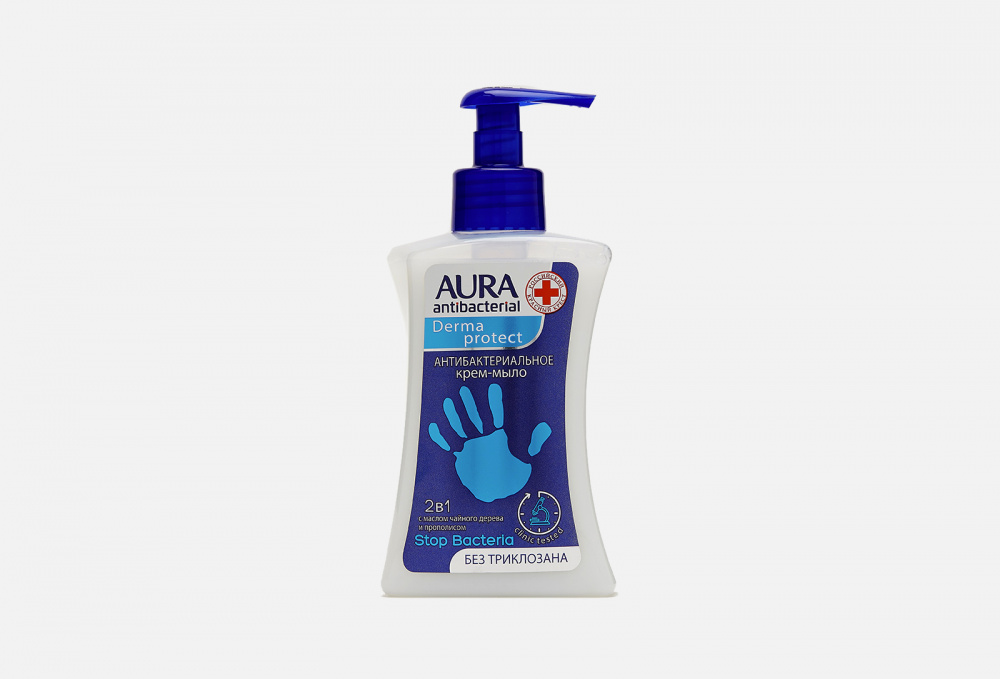 Крем-мыло антибактериальное AURA Derma Protect 250 мл